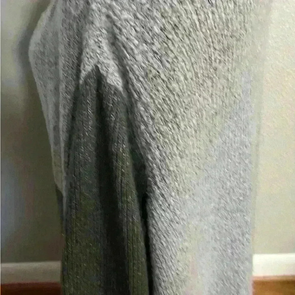 New Directions Women’s Colorblock Open Front Cardigan Sweater Size L Black/Gray - Picture 2 of 7